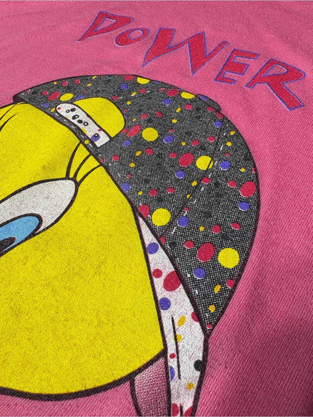 Vintage 90s Pink Tweety Bird Shirt Looney Tunes Single Stitch Rare - Picture 7 of 9